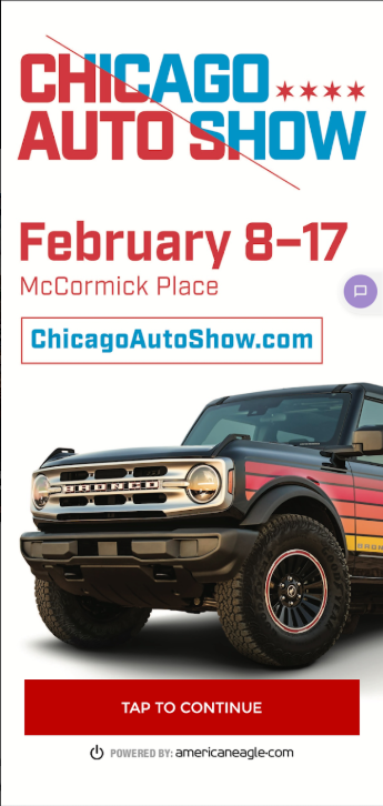 The Chicago Auto Show mobile app built at AmericanEagle.com