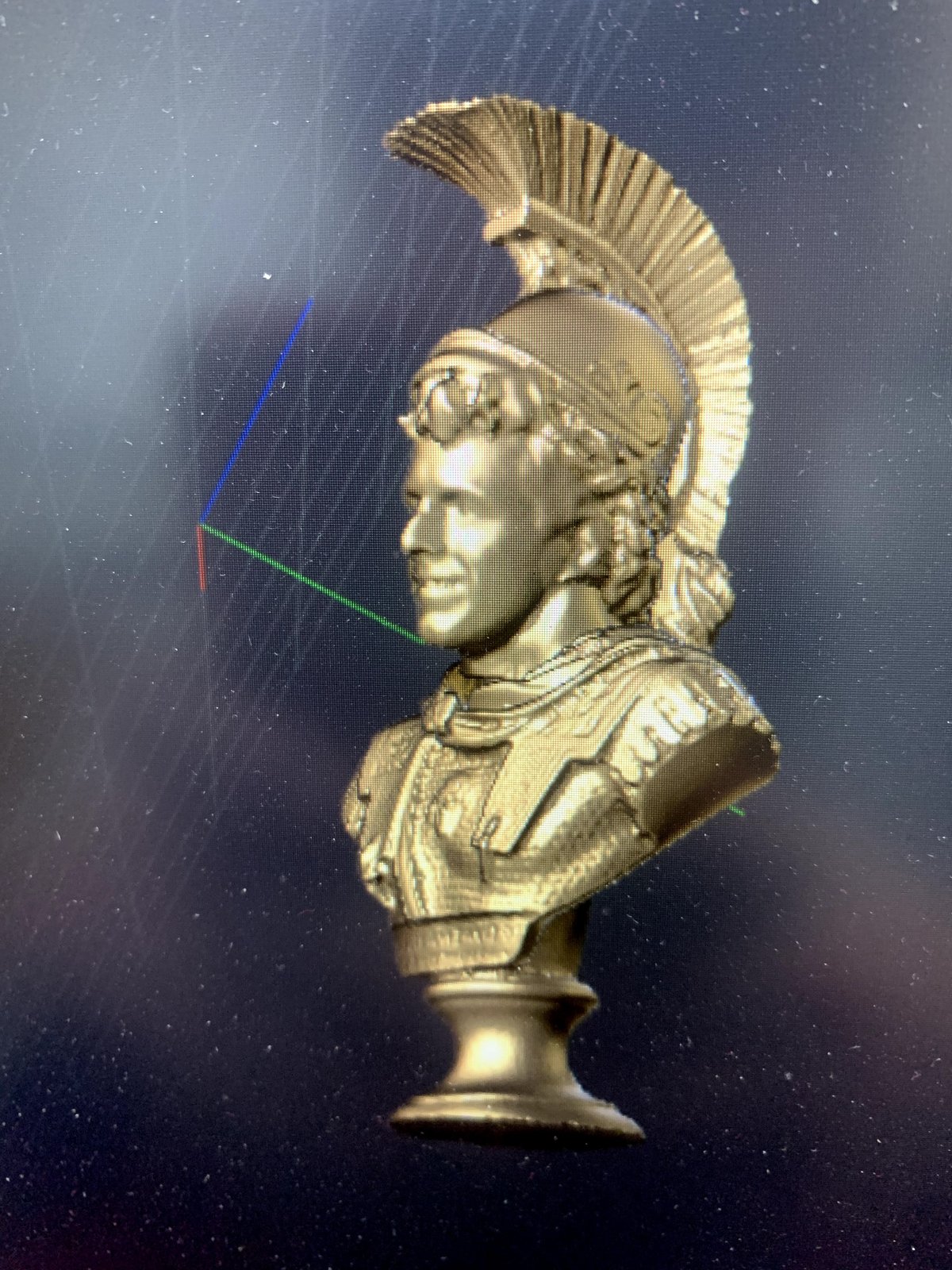 A 3D CAD design of a jewelry piece, on screen